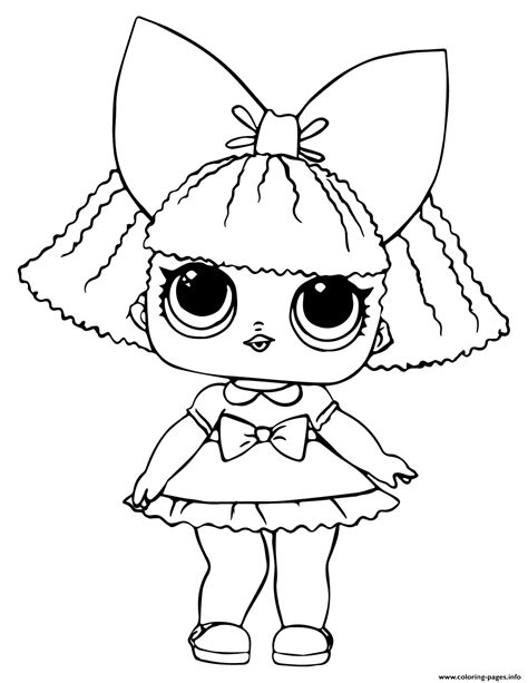 Lol Doll Glitter Queen Coloring page Printable