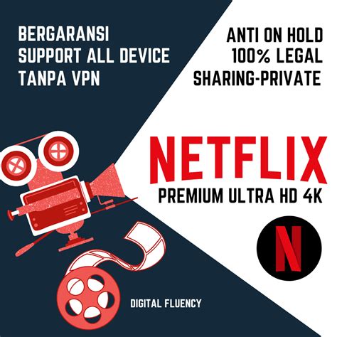 NETFLIX PREMIUM ULTRA HD 4K 1 BULAN SUPPORT ALL DEVICE DAN FULL GARANSI