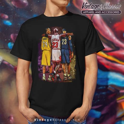 Kobe Bryant Michael Jordan Lebron James Graphic Shirt Vintagenclassic Tee