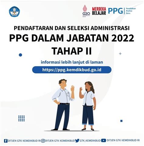 Seleksi Administrasi Pendidikan Profesi Guru Ppg Dalam Jabatan Tahun