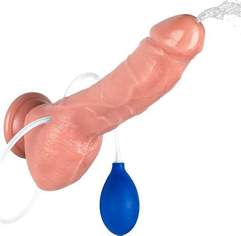 Realistic Ejaculating Dildo P Nis De Borracha Ejaculador