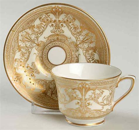 An Ornately Decorated Cup And Saucer Set