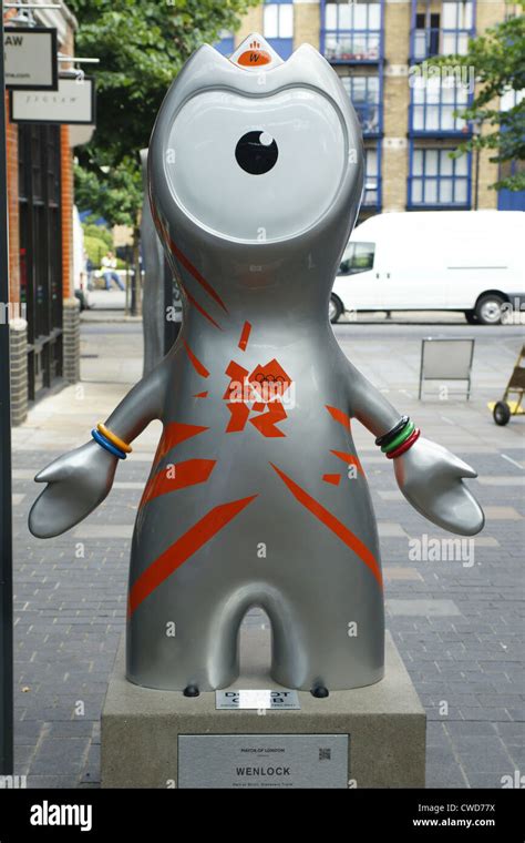 Olympic Mascot Wenlock Stock Photo - Alamy