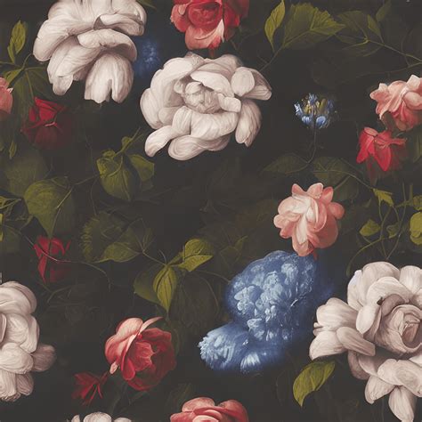 Moody Renaissance Flowers By Rachel Ruysch Creative Fabrica