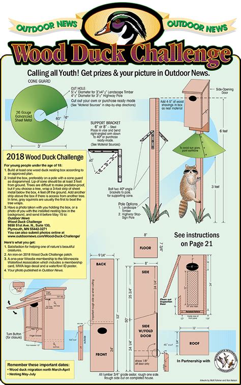 Wood Duck House Plans Building The Perfect Home For Your Feathered