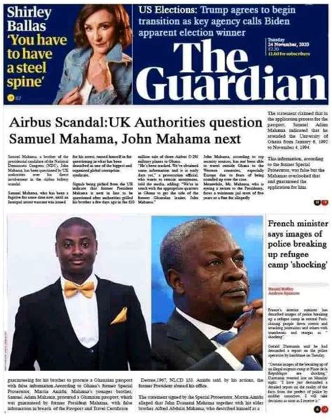 Airbus Scandal Mahama Faces Questioning In The UK Over Bribery