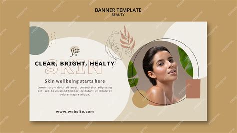 Premium PSD | Flat design beauty banner template