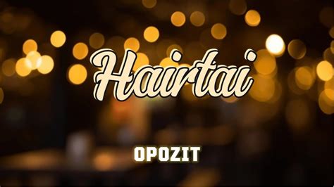 Opozit Hairtai Oceanfy Lyrics YouTube