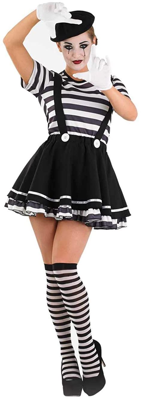 Fun Shack Mime Costume For Women French Mime Costume Women Mime