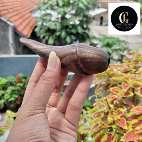 Jual Pipa Once Cangklong Kayu Kalimasada Model Unik Panjang 11cm X448