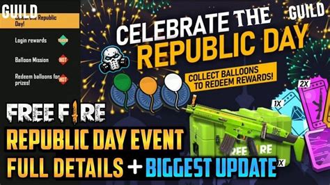 Free Fire Republic Day Event Is Live Now In Free Fire Get Diamond