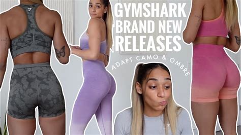 BRAND NEW GYMSHARK CAMO SEAMLESS OMBRE SEAMLESS ADAPT COLLECTION