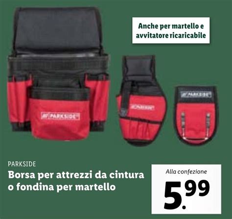 Parkside Borsa Per Attrezzi Da Cintura O Fondina Per Martello Offerta