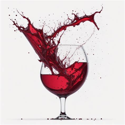 Premium Photo Red Wine Splash Isolated On Transparent Or White Background