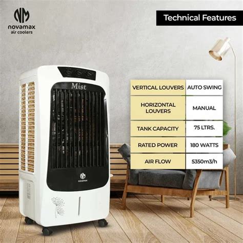 Material Plastic Desert Novamax Mist Air Cooler 40 60 Ft At Rs 6999