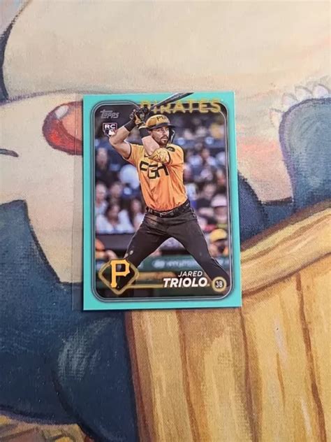 Topps Series Jared Triolo Aqua Parallel Rc Pittsburgh