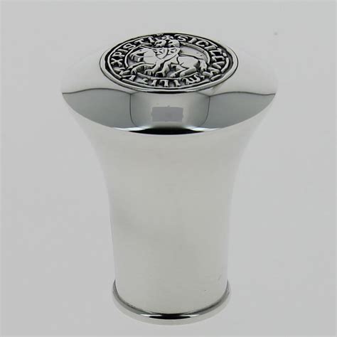 Cannes Fayet Silver Plated Knob