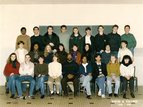 Photo de classe 1èreG Lycée François Villon 1989 90 de 1989 Lycée