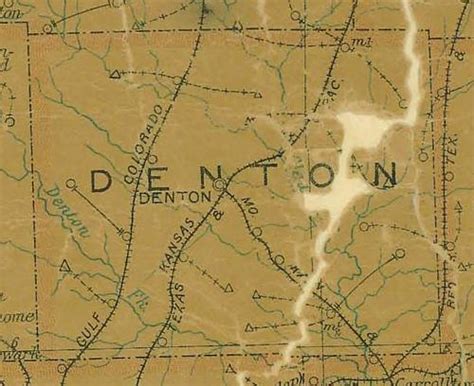 Old Denton County Map