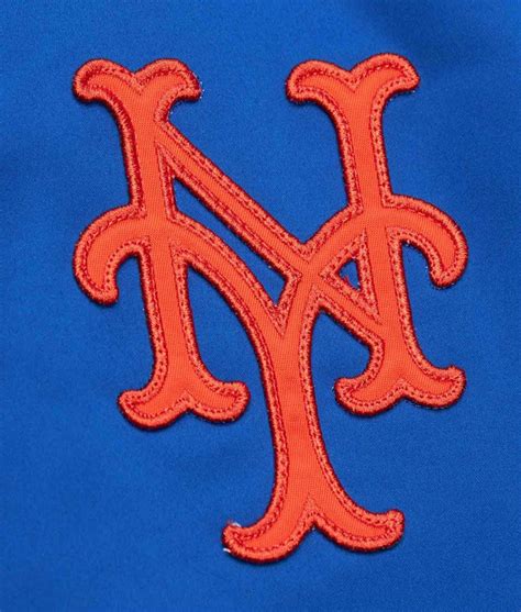 Vintage Logo New York Mets Royal Bomber Jacket