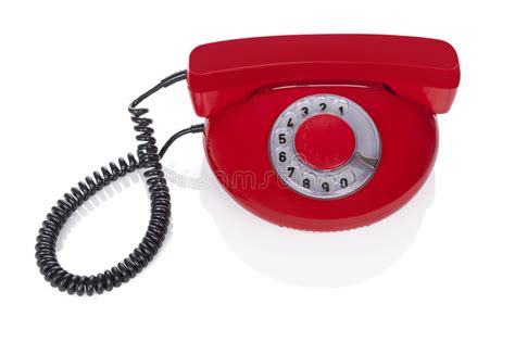 Red Retro Phone Stock Photo Image Of Retro Device 35591426