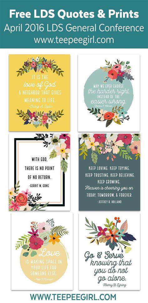 Free April 2016 LDS Conference Printables Lds Conference Lds