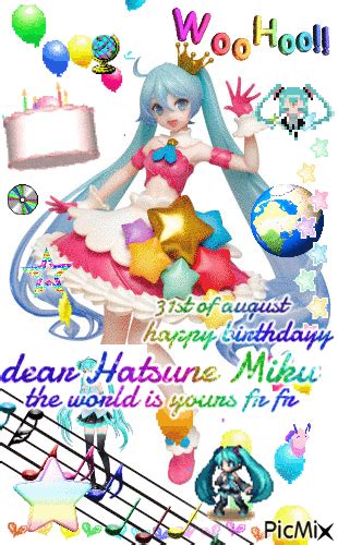 Happy Birthday Hatsune Miku Free Animated Picmix