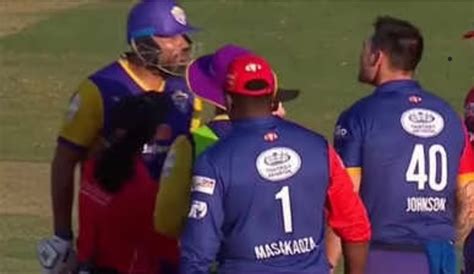 Legends League Yusuf Pathan Mitchell Johnson Engage In Ugly Fight