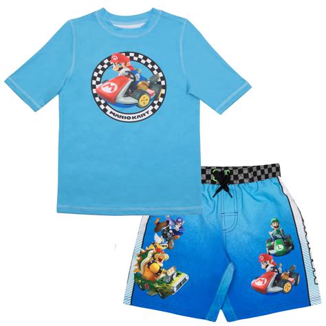 Nintendo Mario Kart Athletic Boys T Shirt Shorts 2 Piece Set For Kids