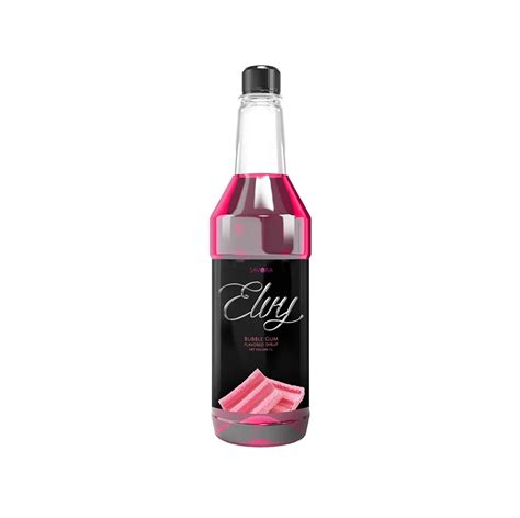 Elvy Syrup Bubble Gum 1l Flavored Cold Drink Premium Bottle High