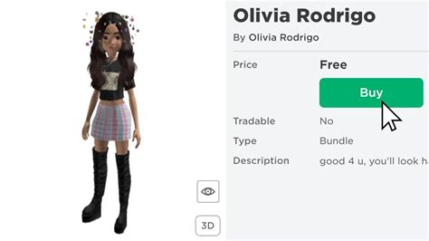 Roblox New Free Ugc Bundles Olivia Rodrigo Youtube