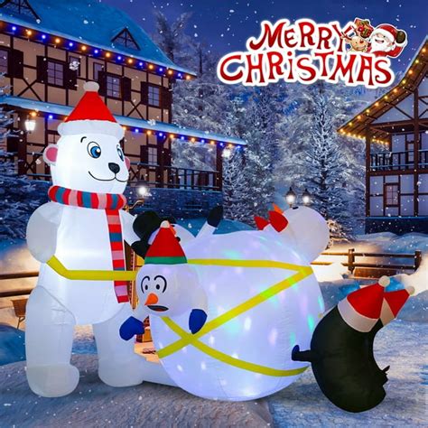 Ifanze 7ft Christmas Inflatables Outdoor Indoor Decorations Blow Up