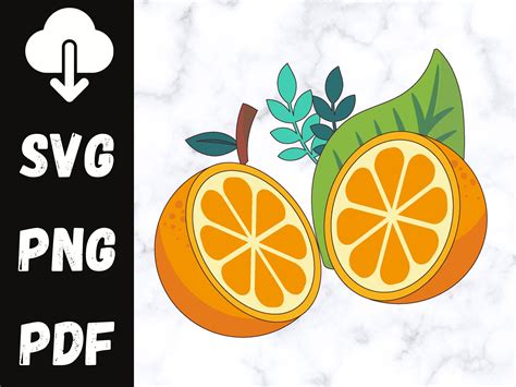 Orange Slice Svgfruit Svgorange Svg Summer Svgcricut Instant