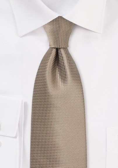 Monochromatic Taupe Colored Necktie Mens