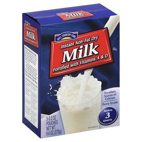 Hill Country Fare Instant Non Fat Dry Milk 3 Ct Shop Milk At H E B