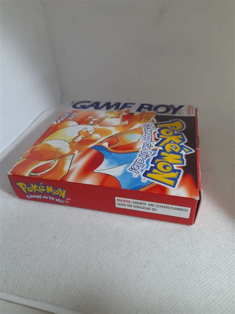 Pokemon Rote Edition Nintendo Game Boy Ovp Mit Anleitung Inlay Komplett