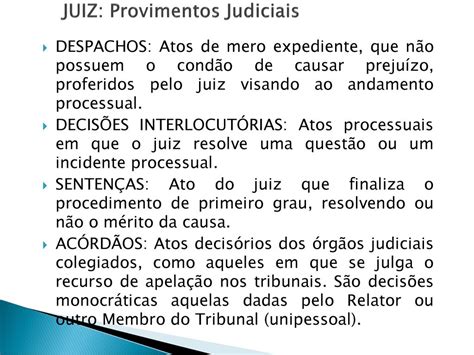 Ponto 3 1 SUJEITOS DO PROCESSO Juiz Ppt Carregar