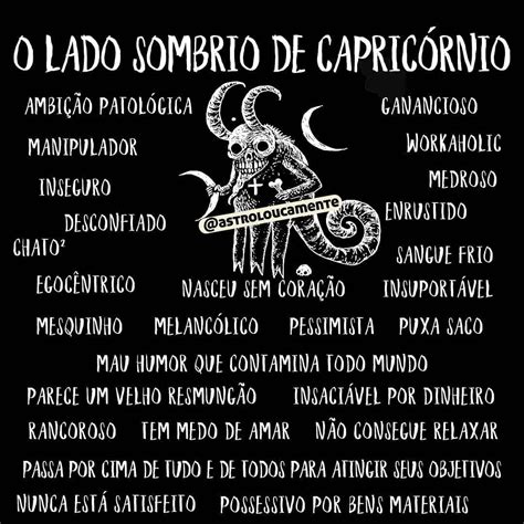 O Lado Sombrio De Capricórnio