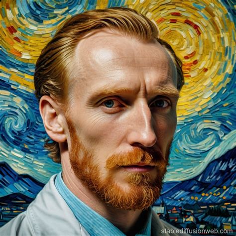 Van Gogh-inspired Brain MRI Scan | Stable Diffusion Online