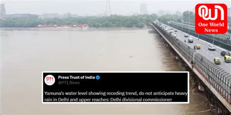 Yamuna Water Level Recedes Amid Delhi Rains