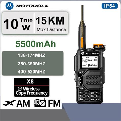 Jual Walkie Talkie HT Motorola Radio X8 Portabel Jarak Jauh U V Radio