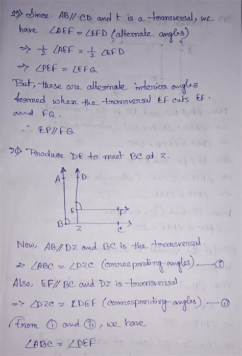 Rs Aggarwal And Veena Aggarwal Class Math Seventh Chapter Lines