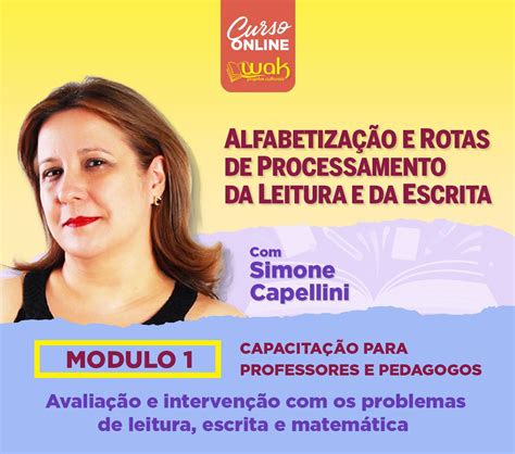 Curso On line Gravado 120 Alfabetização e Rotas de Processamento da