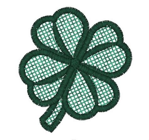 Free Standing Lace Shamrock Machine Embroidery Design Embroidery