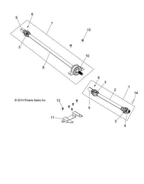 Transmission Arbre Propulsion Avant Pour Rzr Esprit Polaris