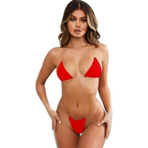 Buy Transparent Strap Micro Bikini Extreme Sexy Women S Swimsuit