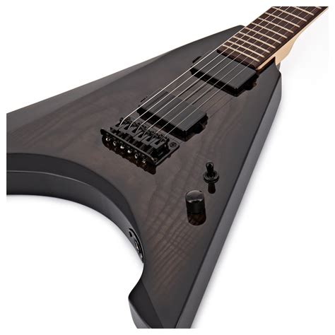 Harlem V Electric Guitar W Pack Trans Black At Gear Music