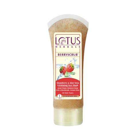 Berry Scrub Strawberry And Aloe Vera Exfoliating Face Wash Packaging