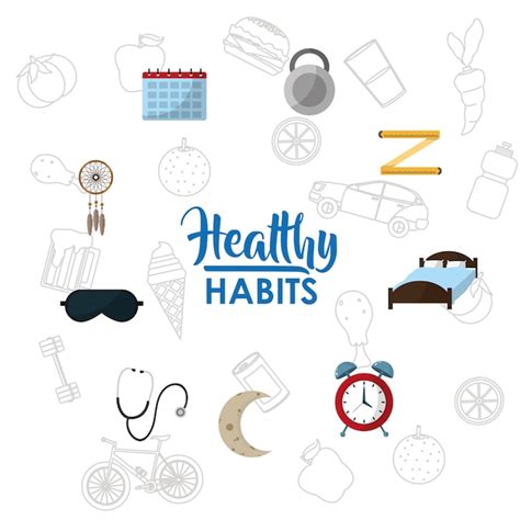 Premium Vector Healthy Habits Lifestyle Concept