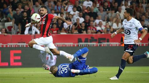 Ligue 1 pour la première de la saison lOGC Nice est tenu en échec